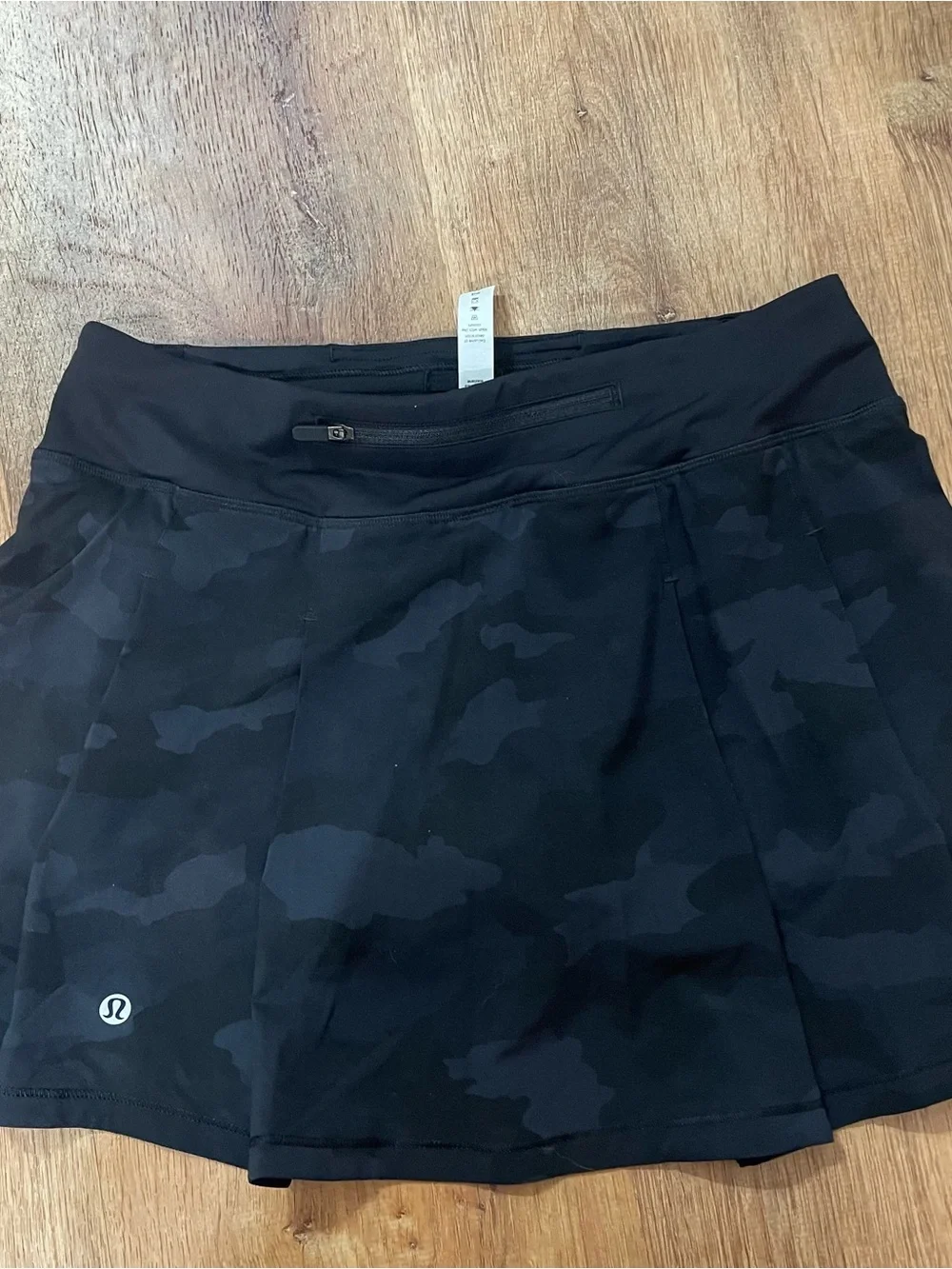 Lululemon Pace Rival Mid Rise Skirt *Tall Heritage 365 Camo Deep Coal Size 6
